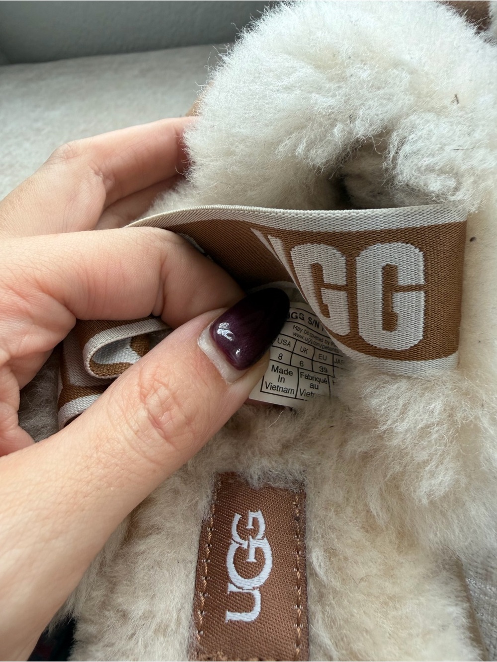 UGG Women’s Chestnut Funkette Slingback Platform Slippers Size 8 - Picture 5 of 7